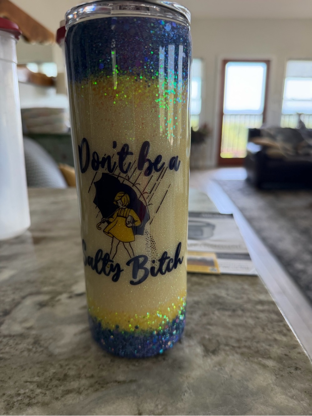 Glitter Ombre Tumbler - "Don't be a Salty B$tch”
